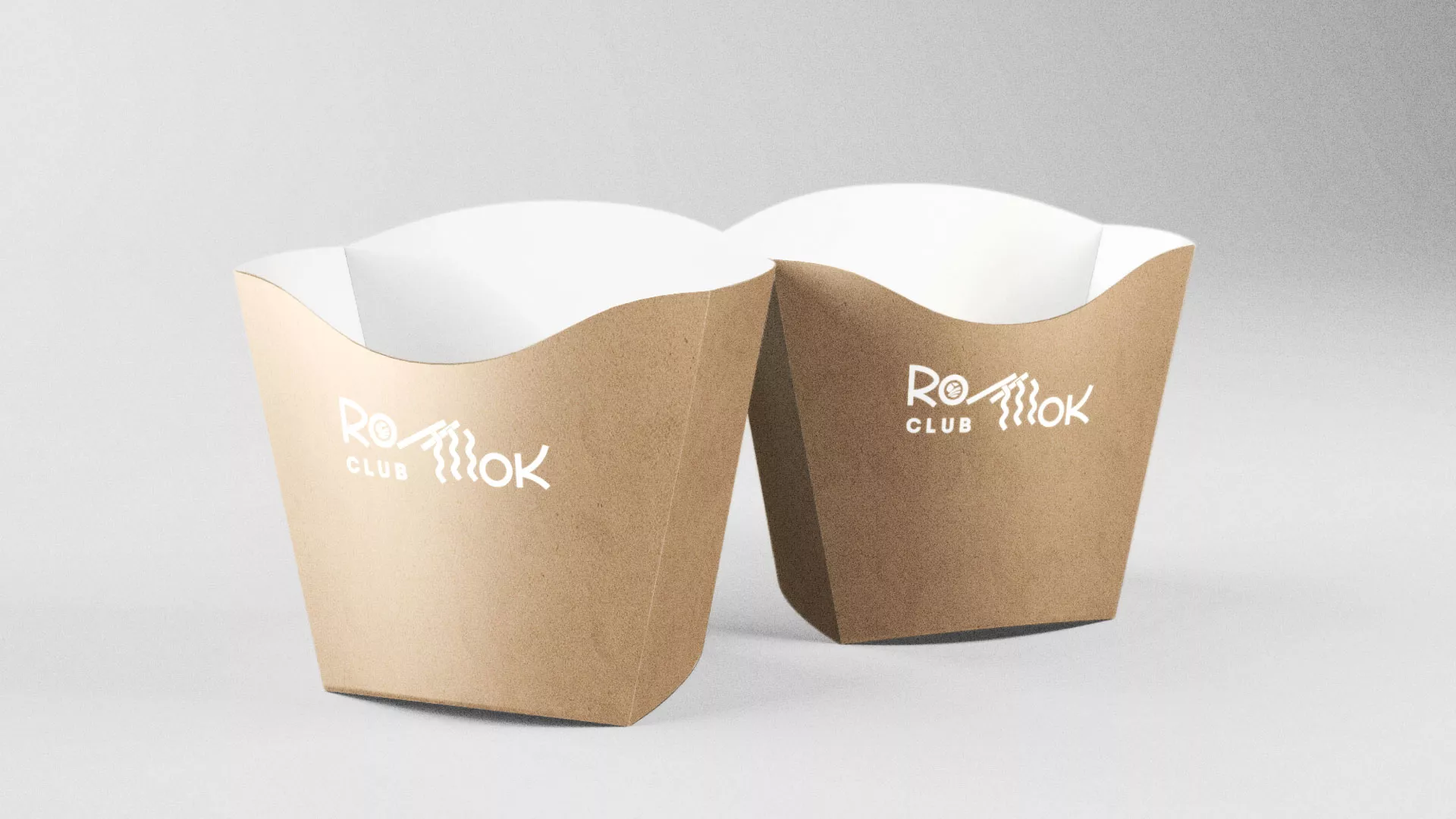 Создание логотипа суши-бара «Roll Wok Club» в Брянске